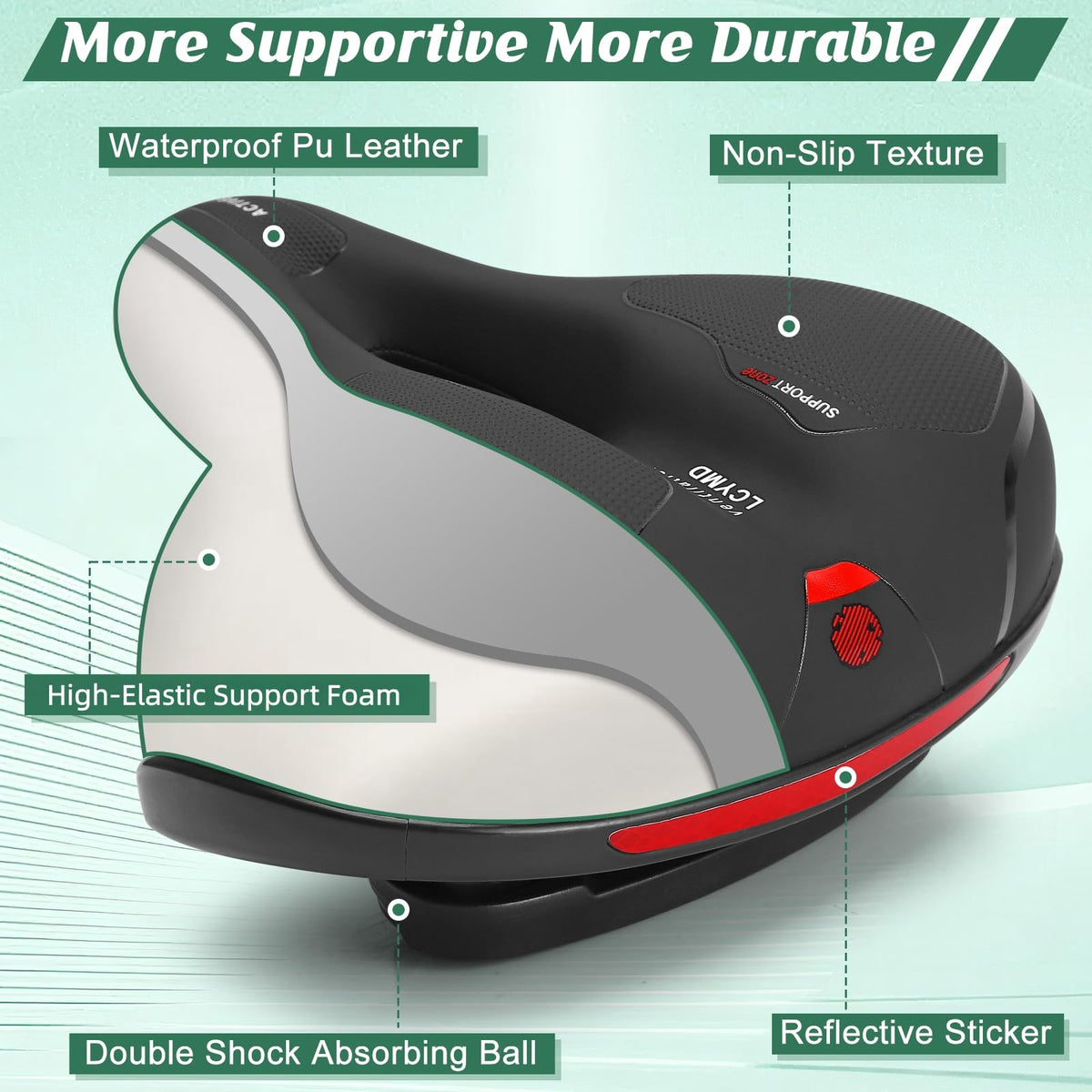 Comfortable Replacement Bike Saddle for Men & Women