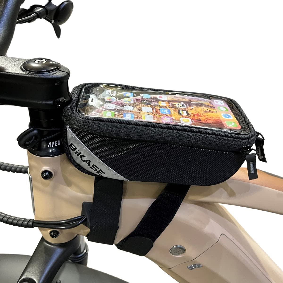 Bicycle Essentials - Includes Adjustable Bottle Holder, Universal Phone Holder Bag, Handle bar Bag and Bike Mirror - All Included.