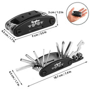WOTOW 16-in-1 Portable Bike Repair Multitool