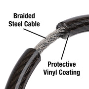 Master Lock Combination Cable Bike Lock in Black