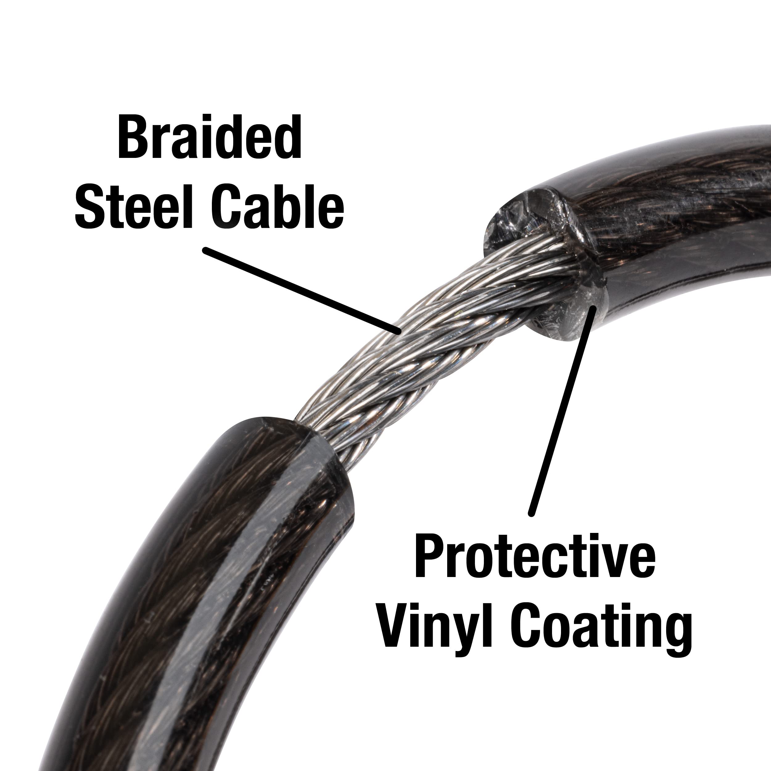 Master Lock Bike Lock Cable with Combination Black