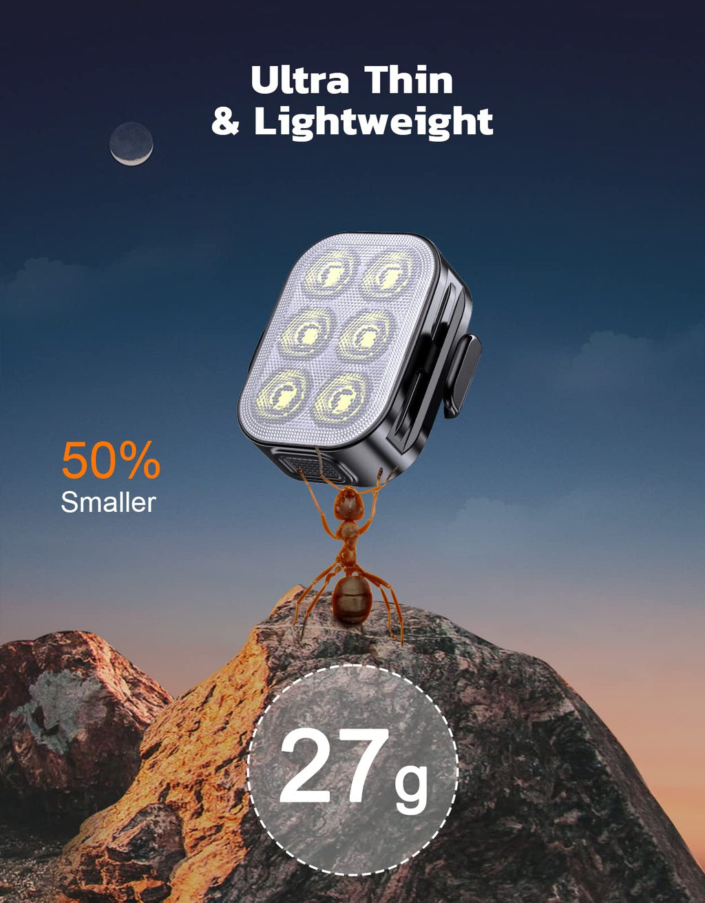 Zewdov Bike Lights for Night Riding, Rechargeable Bike Light Front and Back