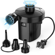 Portable Quick-Fill Electric Air Pump with 3 Nozzles