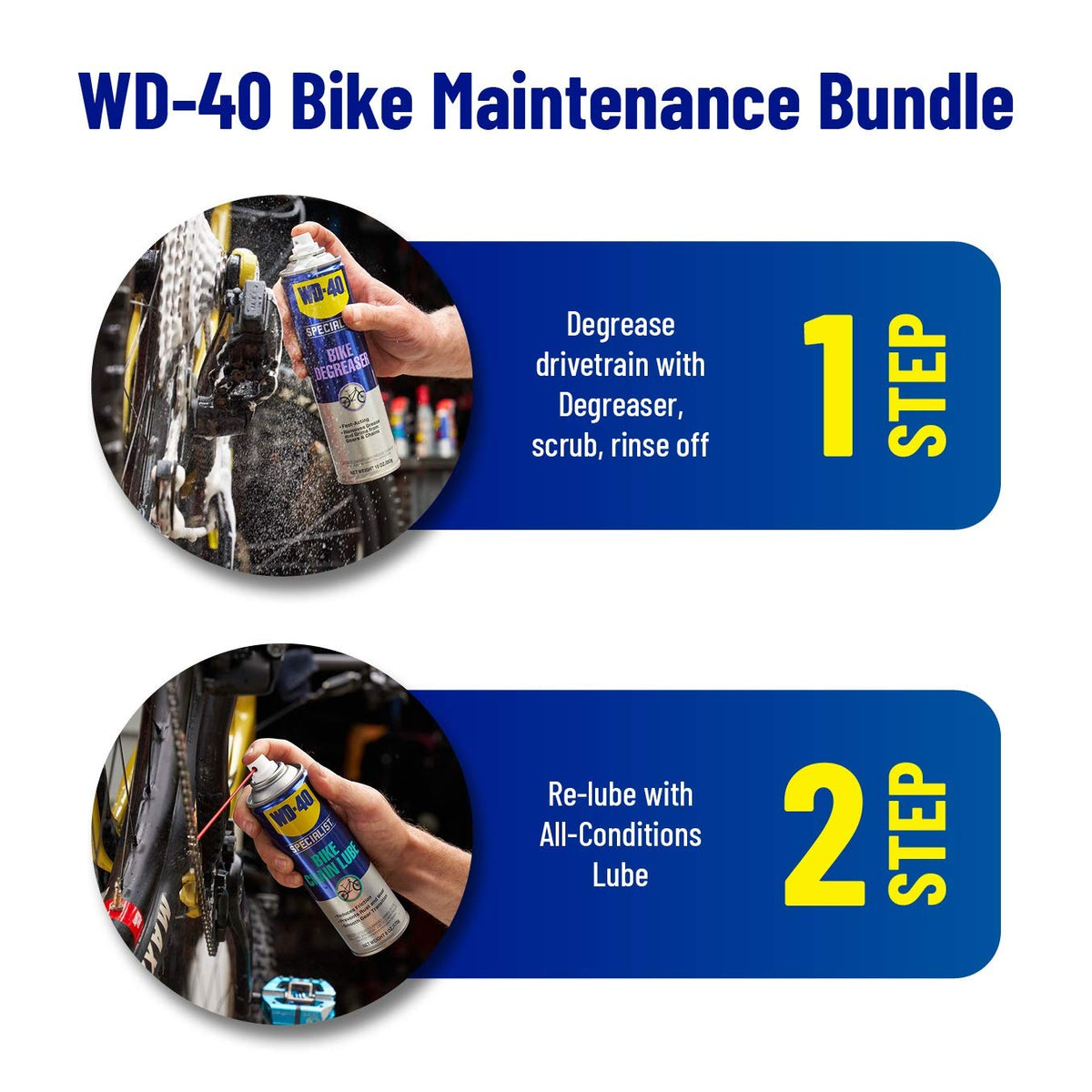 WD-40 Bike Chain Lube & Cleaner for All Conditions