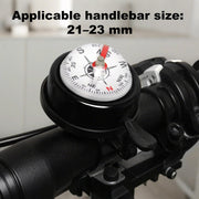 2-Pack Aluminum Alloy Compass Bike Bells for 22.2mm Handlebars