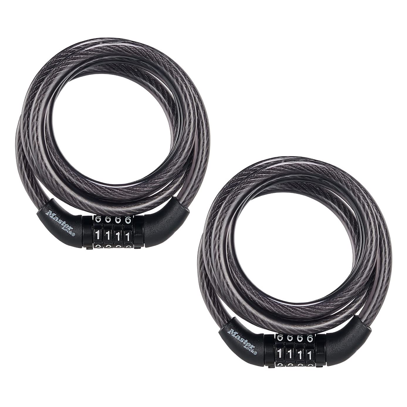 Master Lock Bike Lock Cable with Combination Black