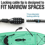 MARQUE 3/8-Inch Resettable Combination Bike Cable Lock