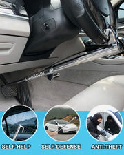 HMYMYHM Telescopic Double-Hook Steering Wheel Brake Lock
