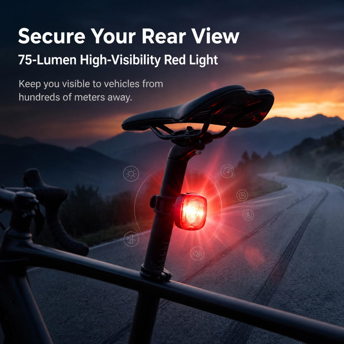 LUMIXELL Proton USB-C Rechargeable Bike Light Set