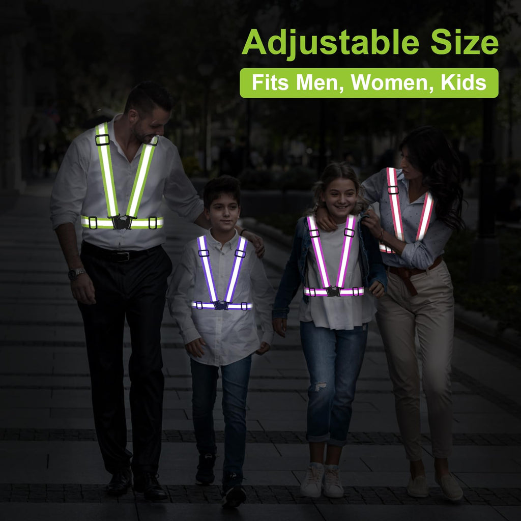 SAWNZC Reflective Vest Running Gear, 2-10Pack High Visible Safety VES