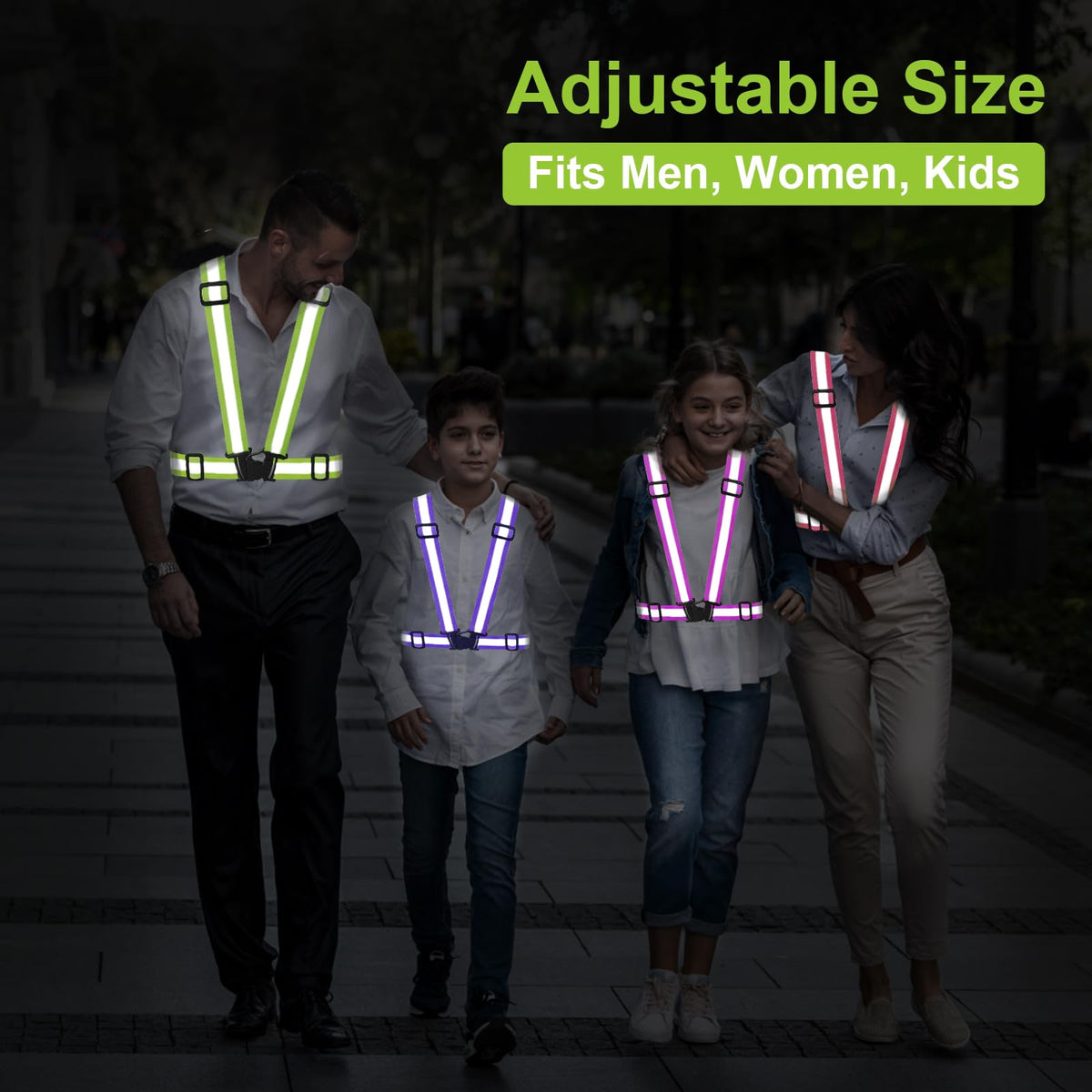 SAWNZC Reflective Vest Running Gear, 2-10Pack High Visible Safety VES