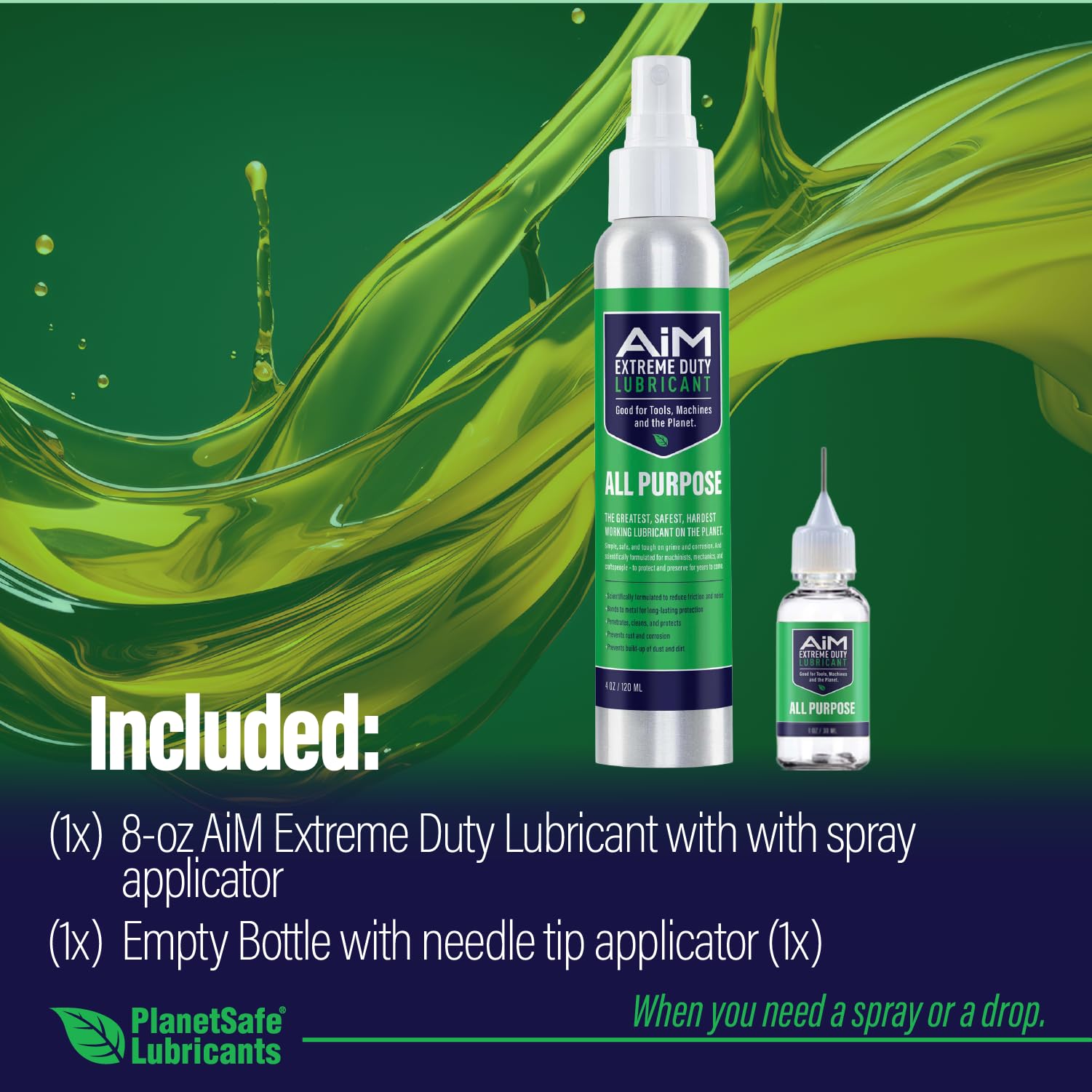 PlanetSafe Exercise Equipment Lubricant | • Non-Toxic •Non-Hazardous •No-Odor | for: Vertical Climber, Treadmill, Stationary Bicycle, Rowing Machine, Stair Climbers, Ellipticals, & Rust Prevention