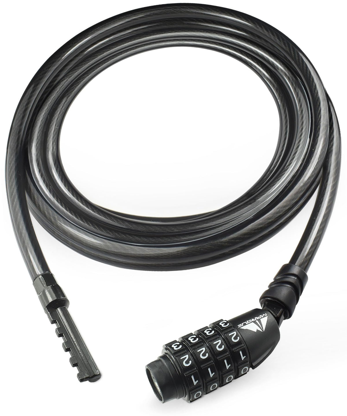 MARQUE 3/8-Inch Resettable Combination Bike Cable Lock