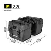 Rhinowalk Double Rear Rack Bike Pannier Bags with Handles