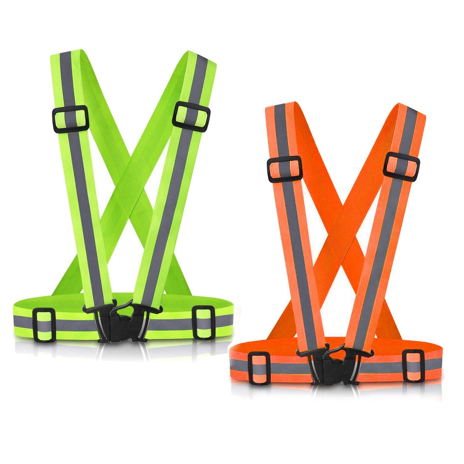 SAWNZC Reflective Vest Running Gear, 2-10Pack High Visible Safety VES