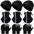 Eurzom 9 Pcs Reflective Beanie Set