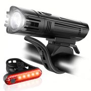 Ascher USB Rechargeable Front & Rear Bike Light Set
