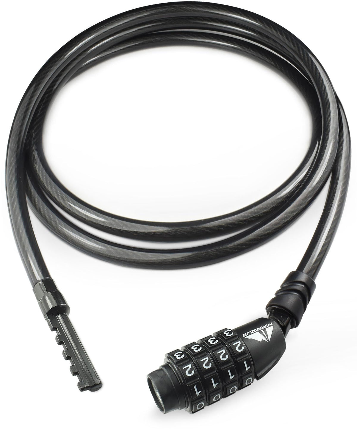 MARQUE 3/8-Inch Resettable Combination Bike Cable Lock