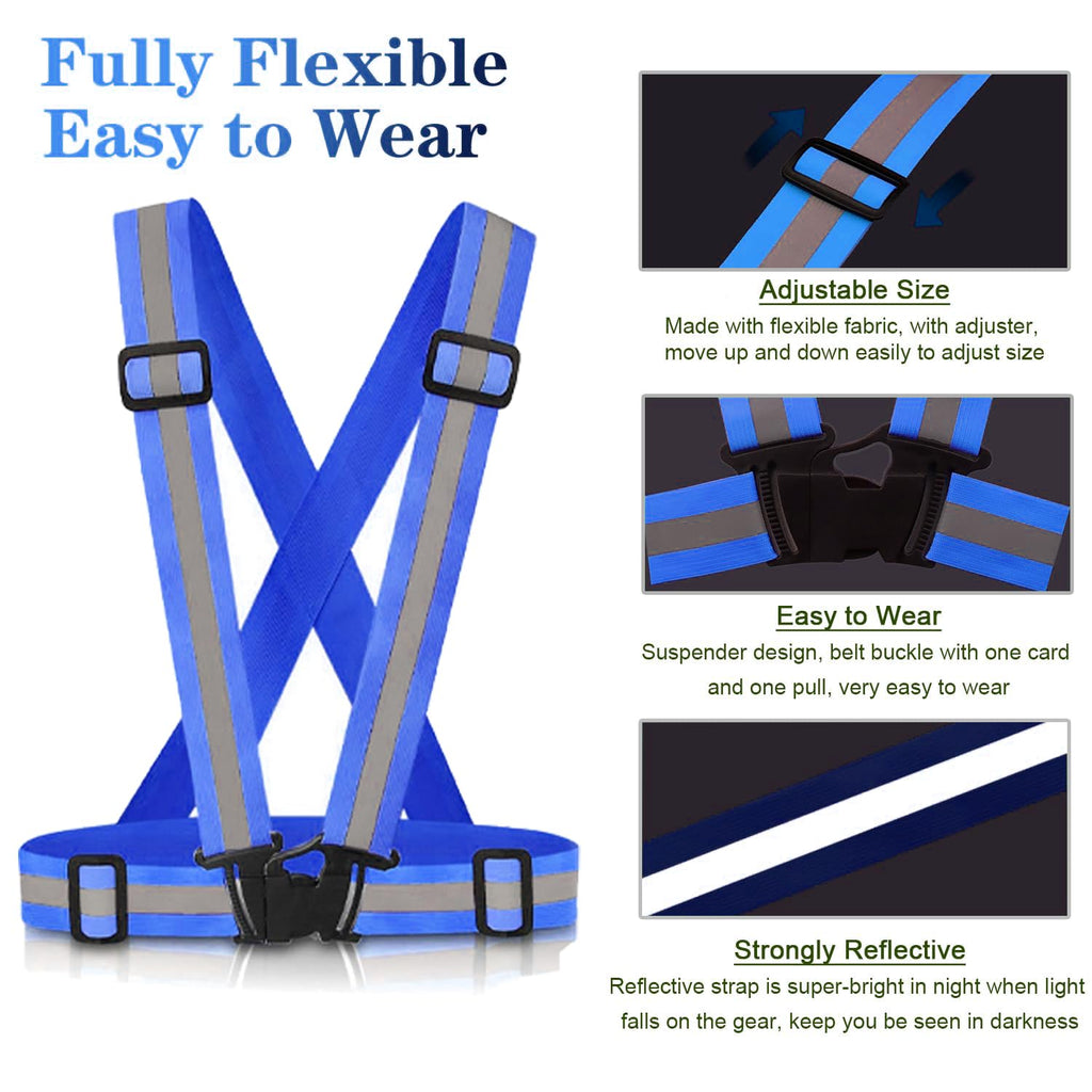 SAWNZC Reflective Vest Running Gear, 2-10Pack High Visible Safety VES
