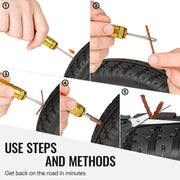 BWSHLF Tubeless Bike Tire Repair Kit with 10 Plugs