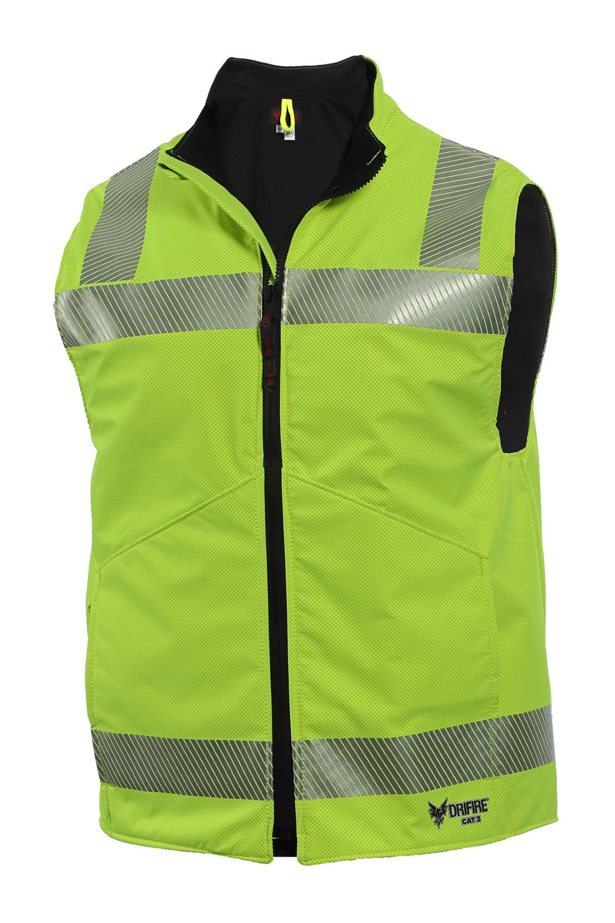 DRIFIRE Unisex Drifire Flame Resistant, Fleece Lined Class 2, Hi-vis Vest, Cat 3
