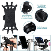 4-Piece Bike Accessory Set with Mirror, Phone Mount & Bell