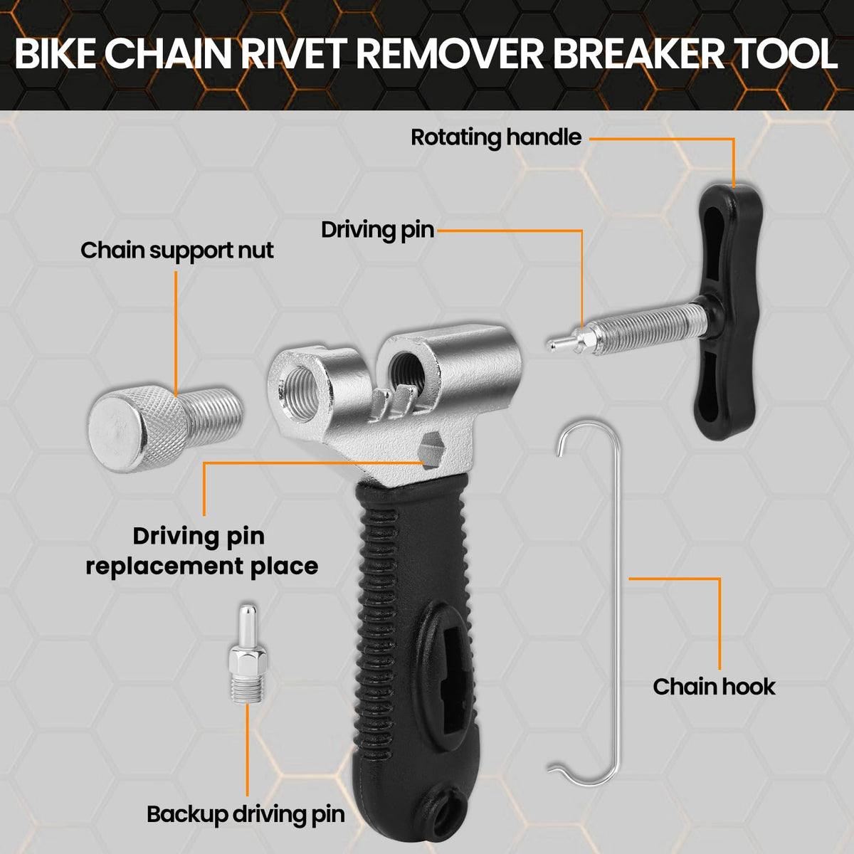 Oumers Bike Chain Repair Tools Set, Bicycle Chain Break Tool, Master Link Pliers, Bike Wear Checker Indicator Opener Closer Remover Pliers