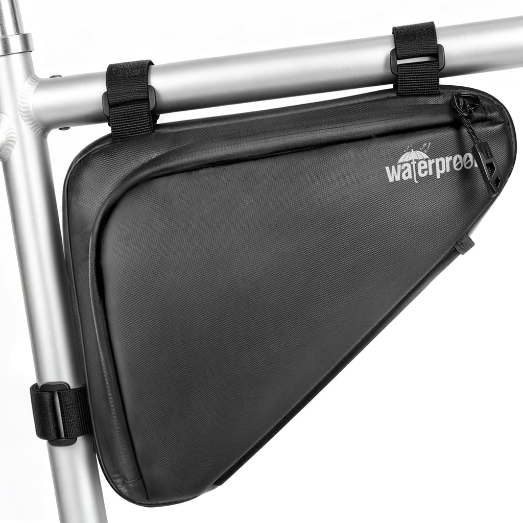 NDakter Bike Bag, Bicycle Frame Storage Bag, Water-Resistant Bike Triangle Pouch, Cycling Accessories Pack for Road Mountain Commute Bikes