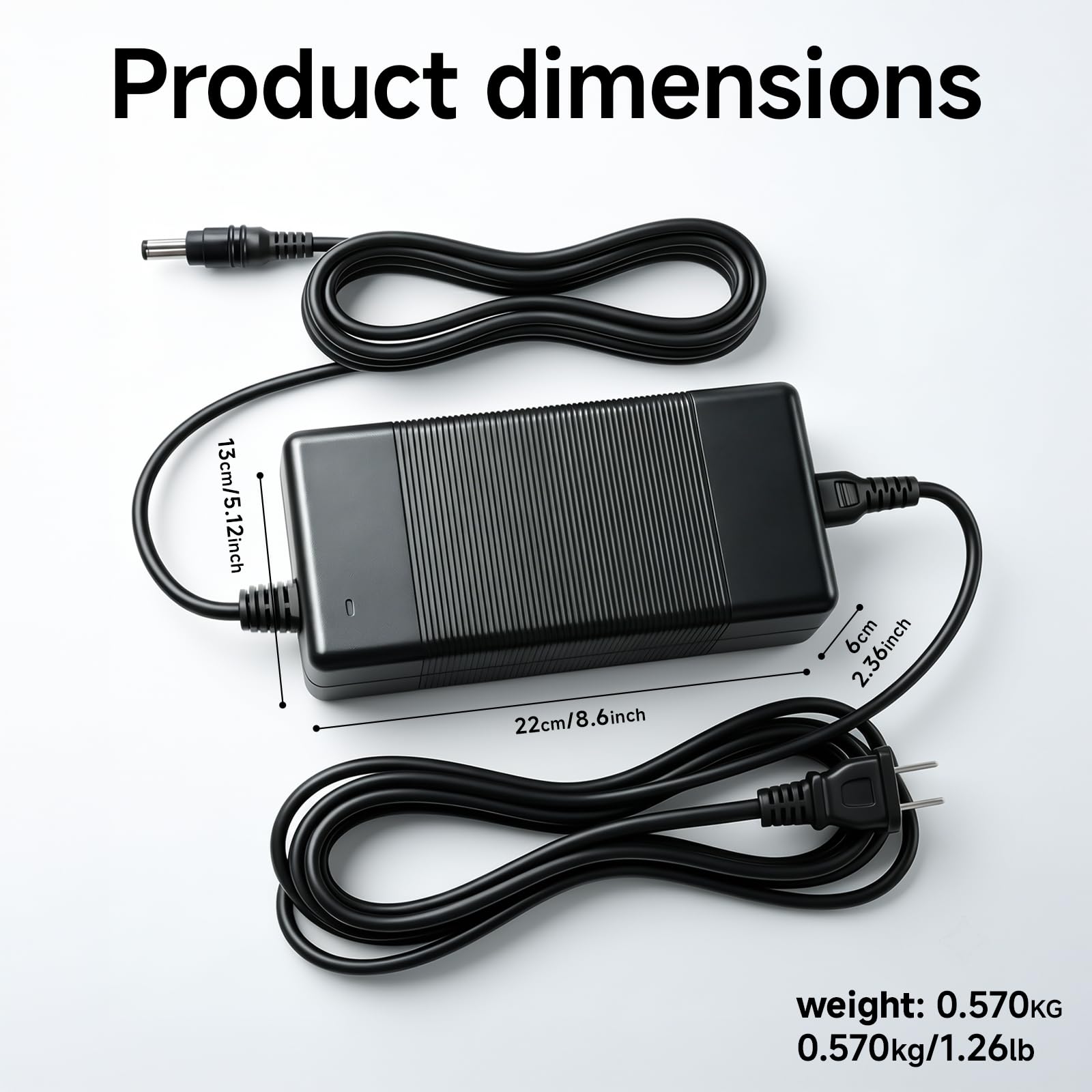 54.6V 2A Lithium Battery Charger for 48V E-Bikes & Scooters