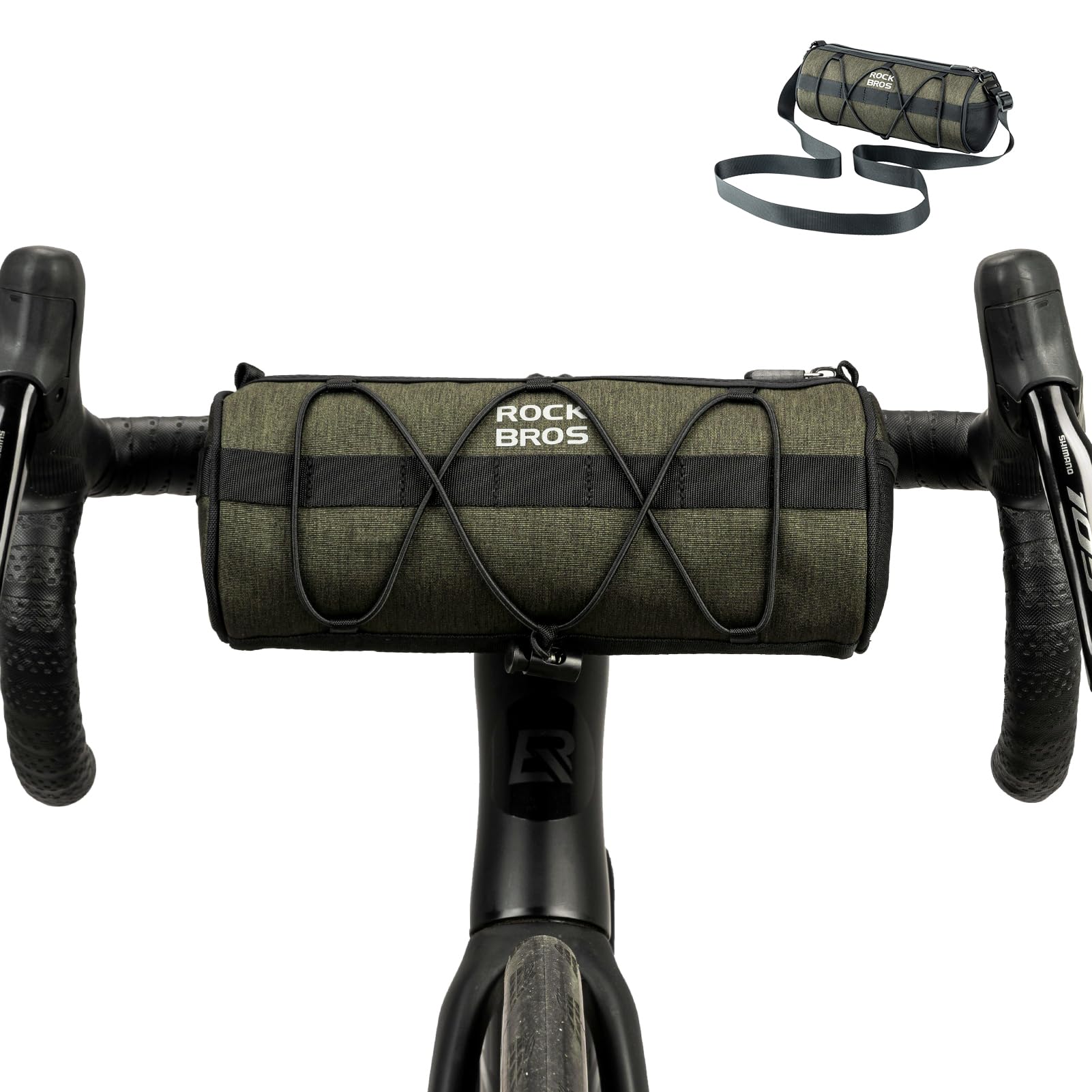 ROCKBROS Bike Handlebar Bag 2L Lightweight 4 Mounting Ways on Frame/Seat