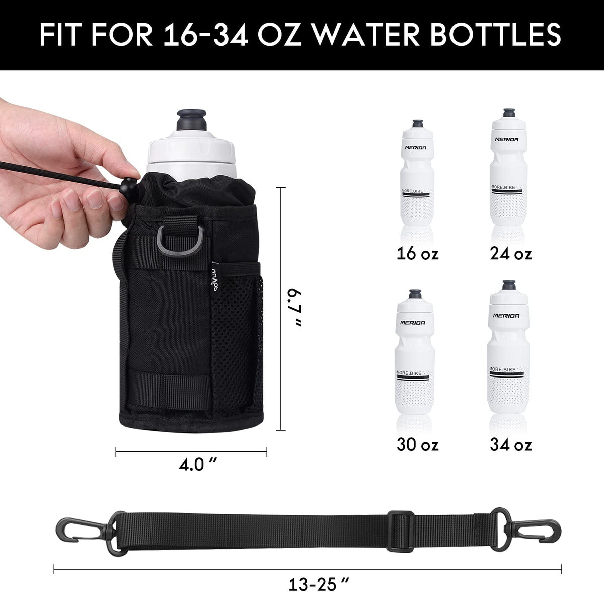 WUVOP Bike Cup Holder, Bicycle Water Bottle Holder for Bike Handlebar