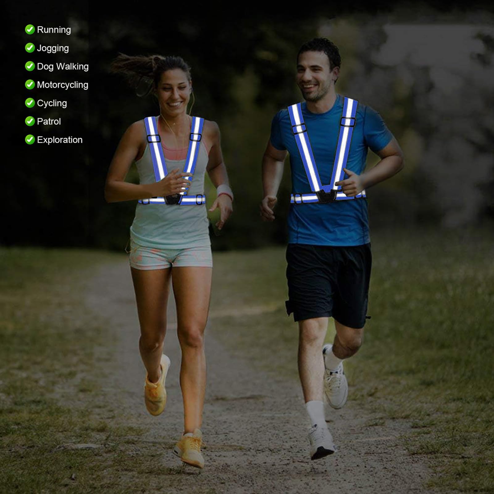 SAWNZC Reflective Vest Running Gear, 2-10Pack High Visible Safety VES