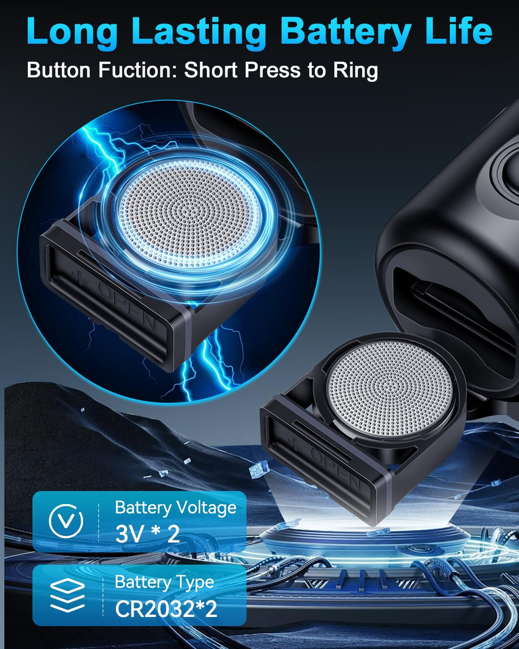 130dB Electric Bike Horn for Bikes, Scooters & E-Bikes