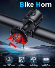 130dB Electric Bike Horn for Bikes, Scooters & E-Bikes
