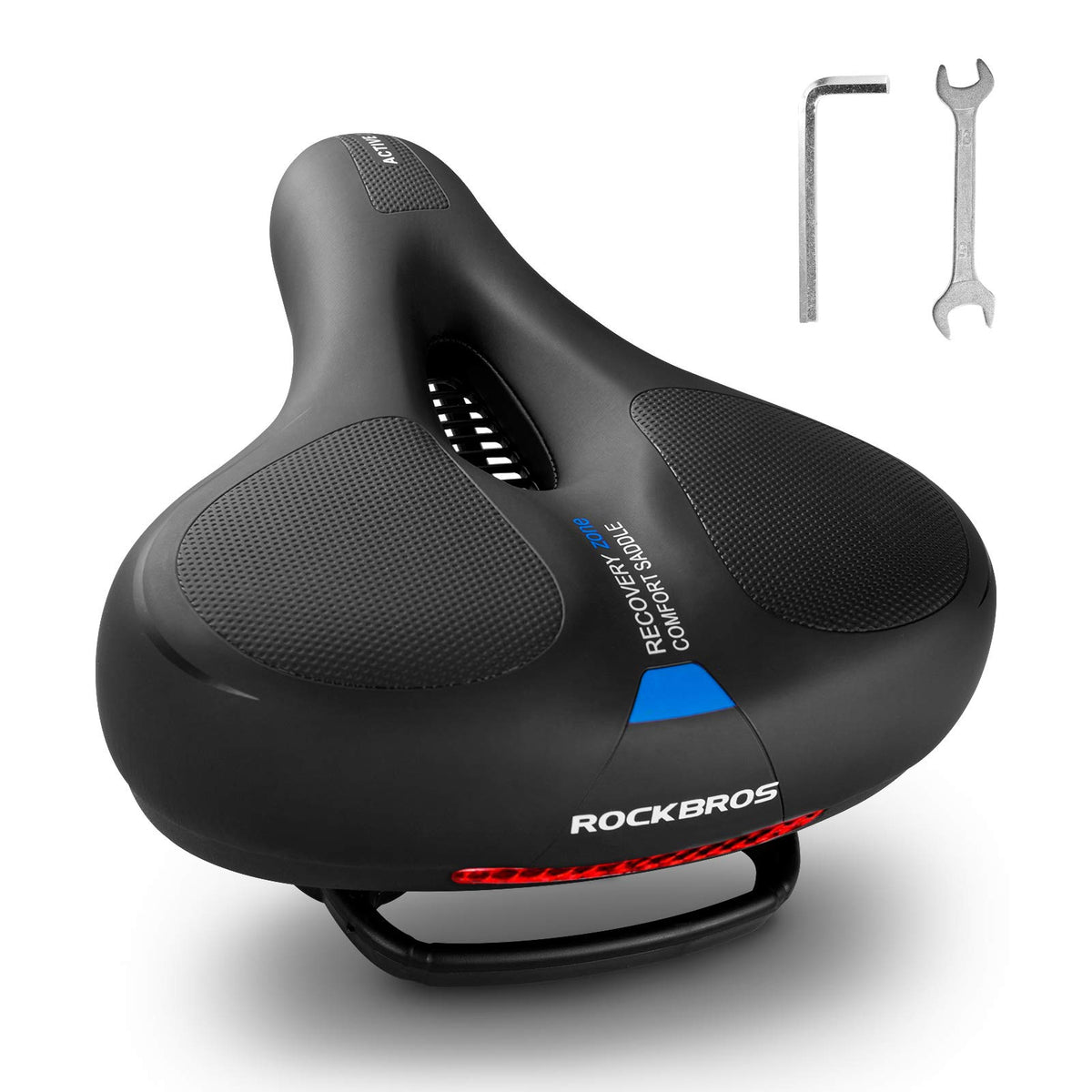 ROCKBROS Soft Wide Bike Saddle for Peloton & Road Bikes