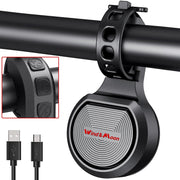 Wind&Moon 130dB Rechargeable Bike Horn & Anti-Theft Alarm