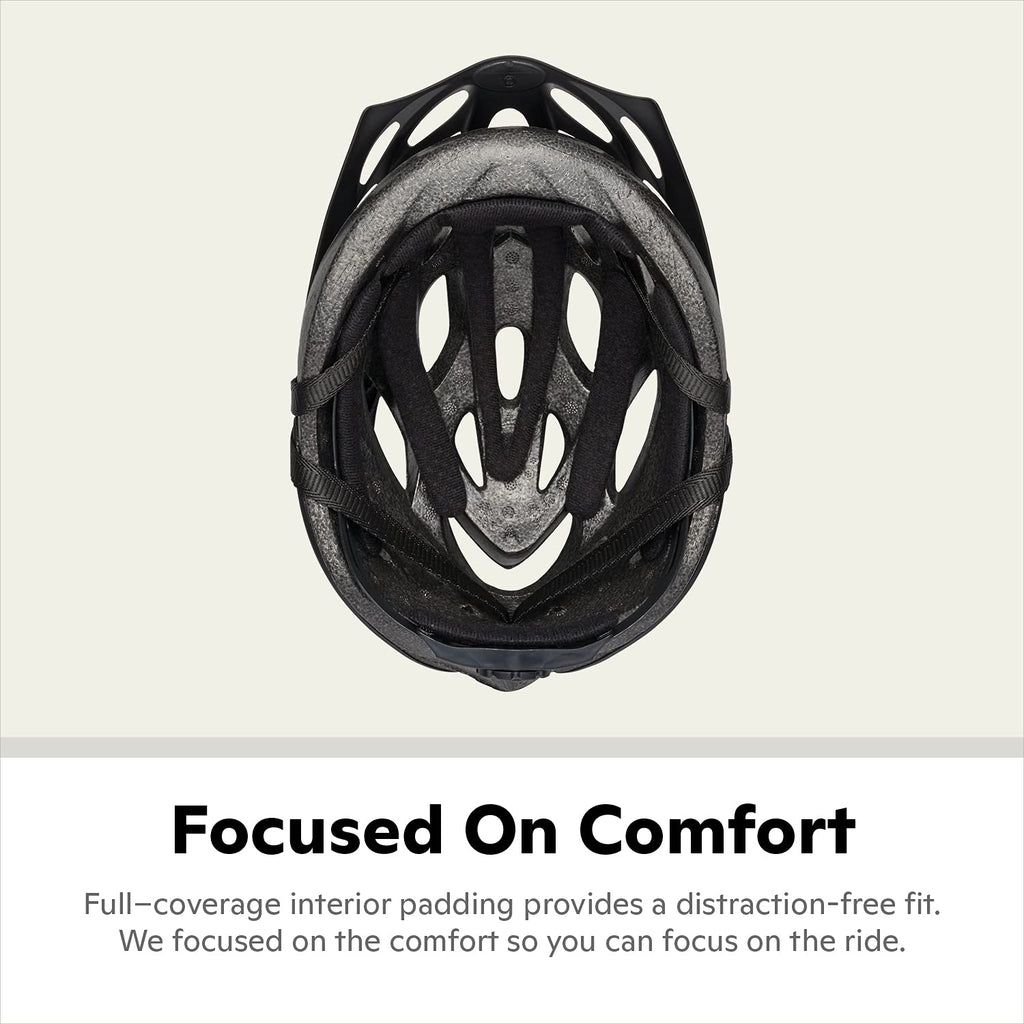 Schwinn Thrasher Helmet for Adults, Size 58-62 cm for Riders Ages 14+, Microshell, Adjustable Dial & Straps, Interior Padding, Air Vents, Visor, Adult Bike Helmet