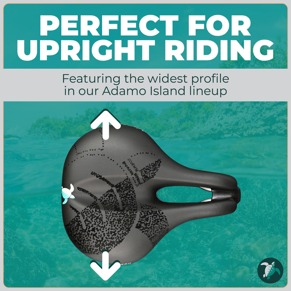 Adamo Island Comfort Saddle for E-Bikes & Spin Bikes