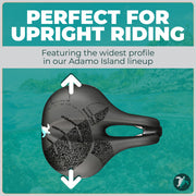 Adamo Island Comfort Saddle for E-Bikes & Spin Bikes