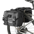 Rhinowalk Bike Pannier Bag Double Pannier Bags Saddle Bags for Rear Rack Bicycles With Carrying Handle Professional Cycling Accessories-Black