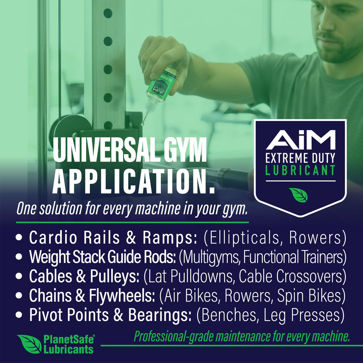 PlanetSafe Exercise Equipment Lubricant | • Non-Toxic •Non-Hazardous •No-Odor | for: Vertical Climber, Treadmill, Stationary Bicycle, Rowing Machine, Stair Climbers, Ellipticals, & Rust Prevention