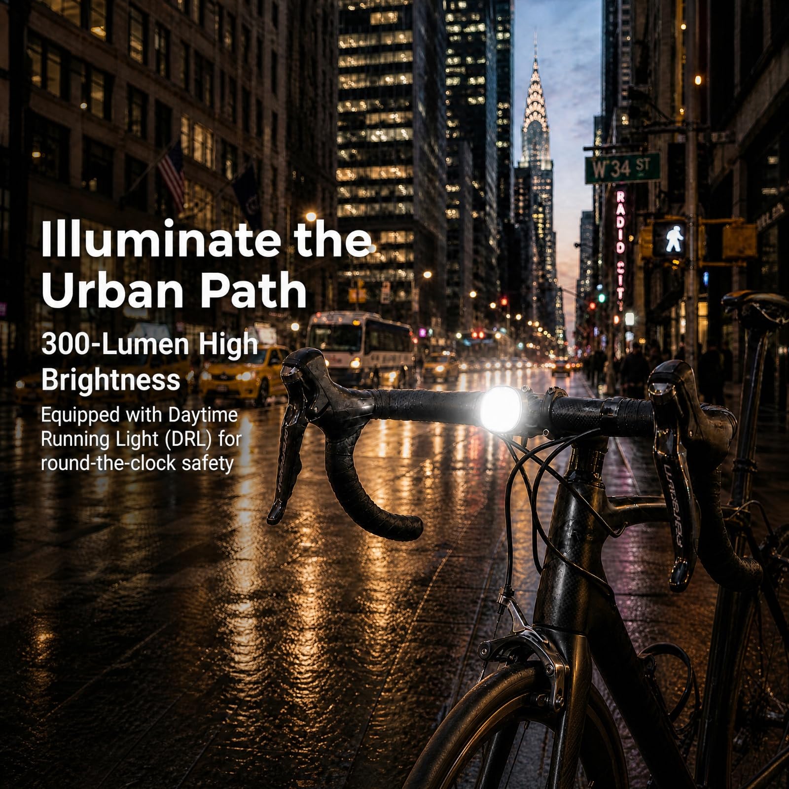 LUMIXELL Proton USB-C Rechargeable Bike Light Set