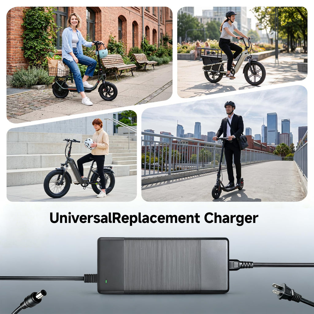 54.6V 2A Lithium Battery Charger for 48V E-Bikes & Scooters