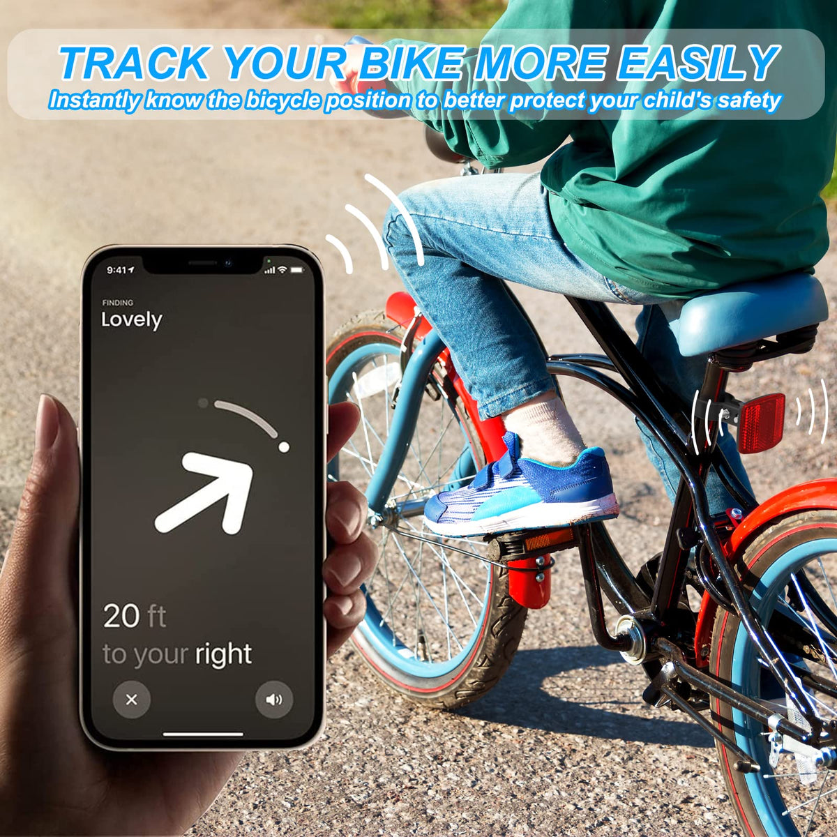 PerfiPro Hidden AirTag Bike Mount & Anti-Theft Tracker Case