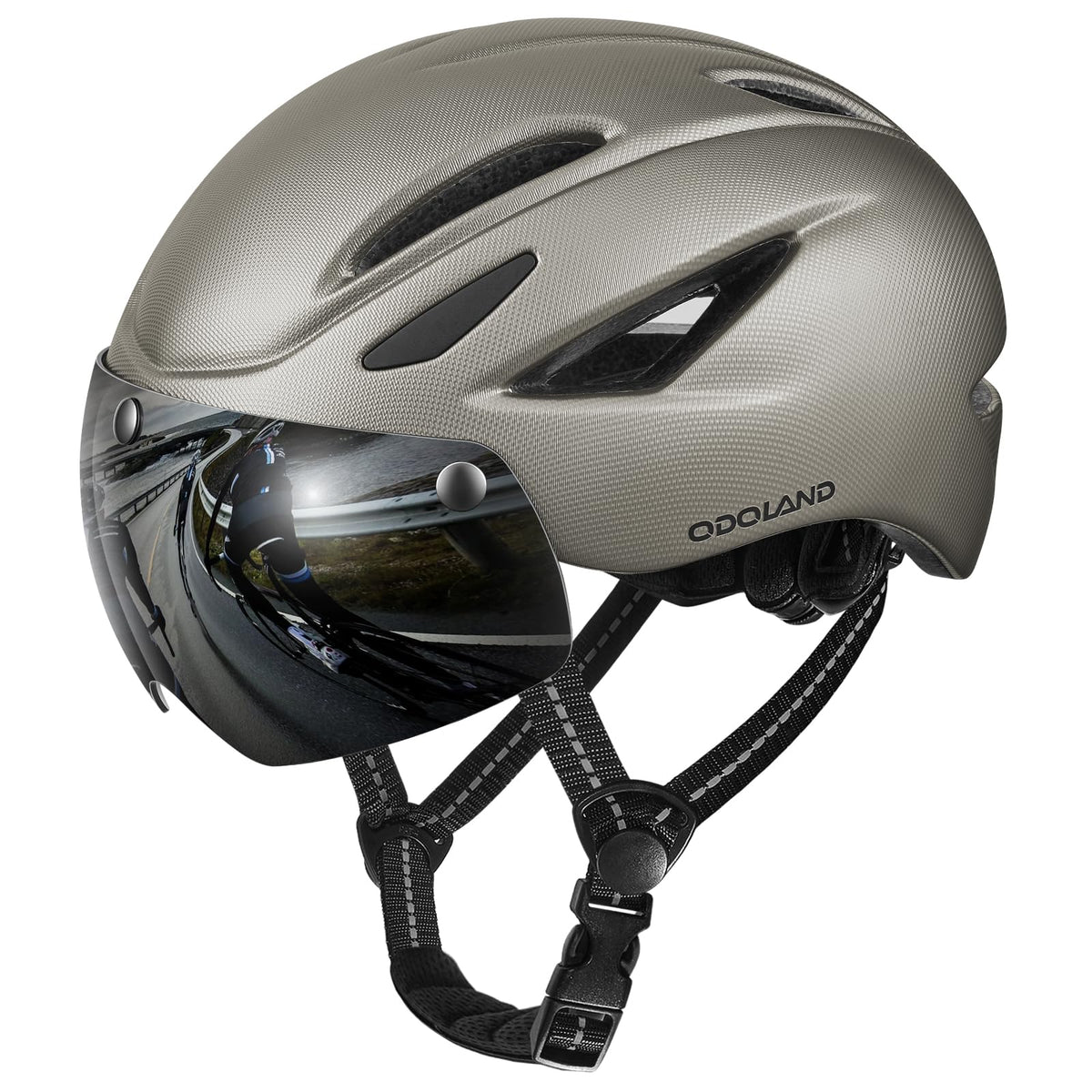 Odoland Adult Bike Helmet with Magnetic Sun Visor for Men Women for Cycling