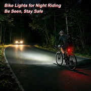 Ascher USB Rechargeable Front & Rear Bike Light Set