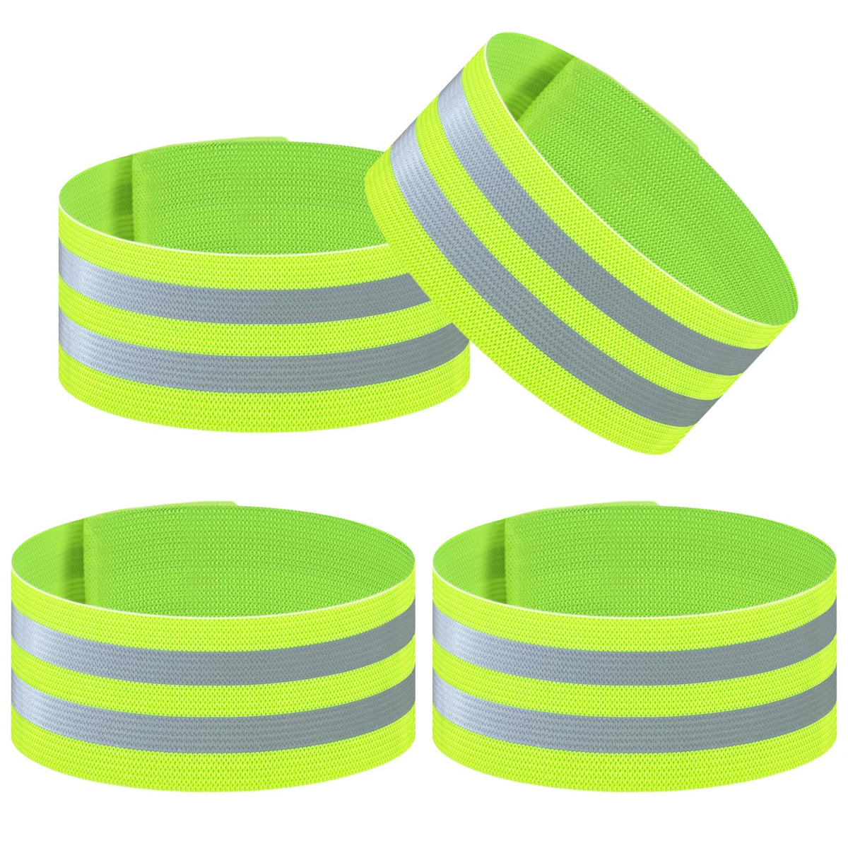 ZNBSIXP 4-Pack High-Visibility Reflective Safety Bands