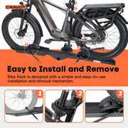 Heavy-Duty Foldable E-Bike Hitch Rack for 2-Inch Receivers