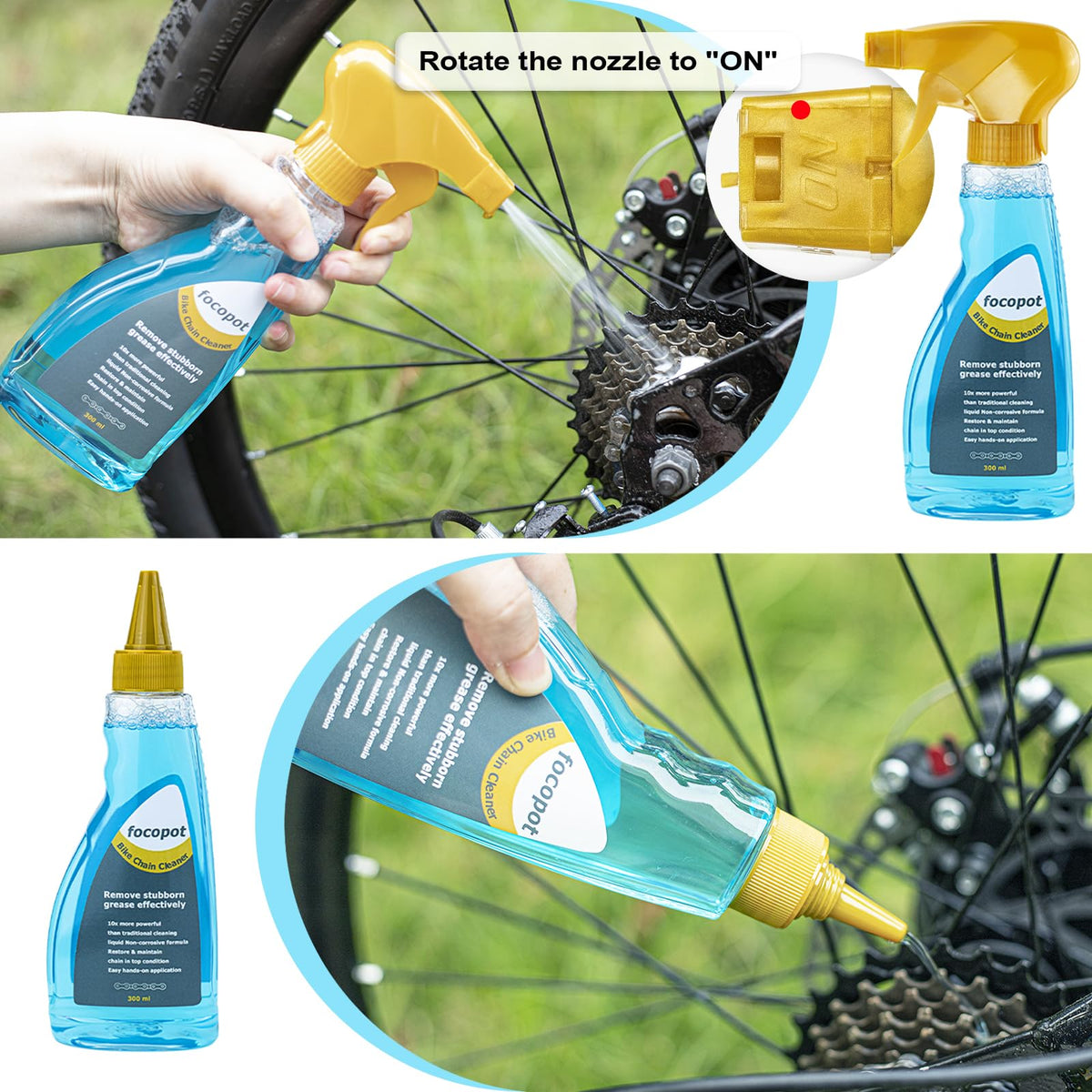 Focopot Complete Bike Chain Cleaning & Lubrication Kit