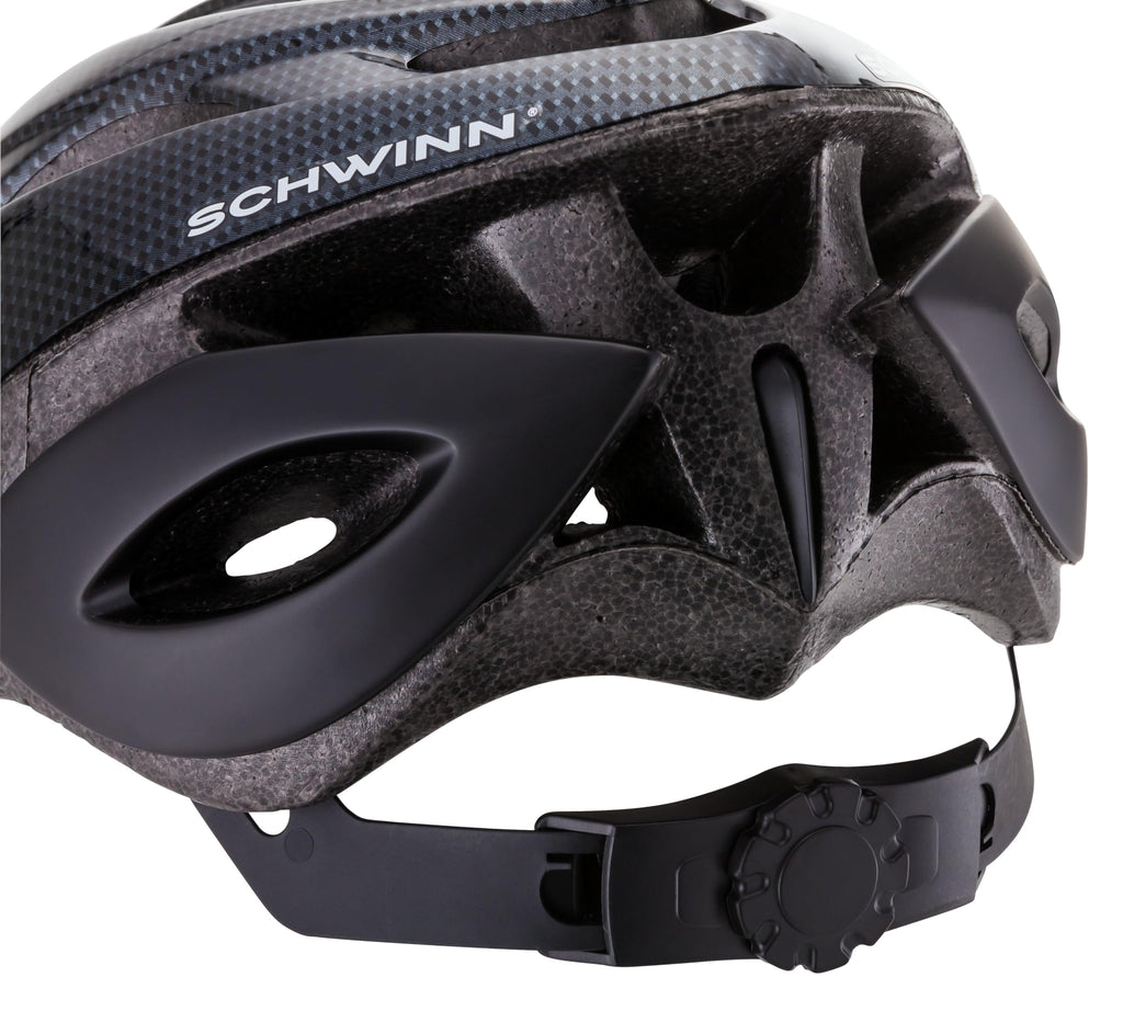 Schwinn Thrasher Helmet for Adults, Size 58-62 cm for Riders Ages 14+, Microshell, Adjustable Dial & Straps, Interior Padding, Air Vents, Visor, Adult Bike Helmet